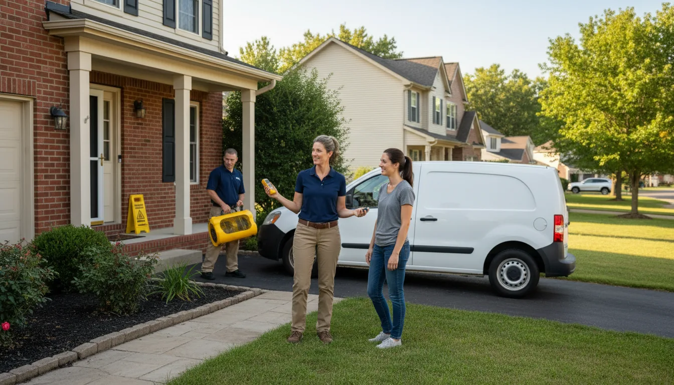Residential water damage restoration in Sutherland, NE